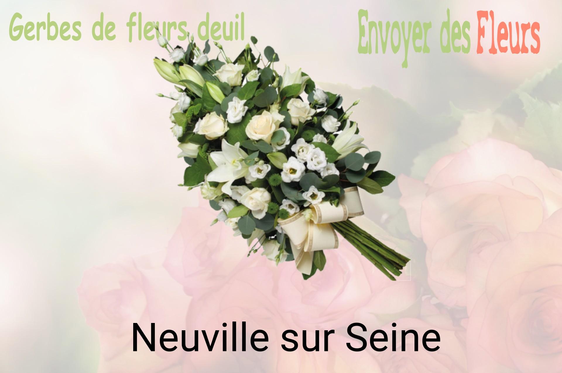 Gerbe de fleurs de deuil livrée à Neuville-sur-Seine